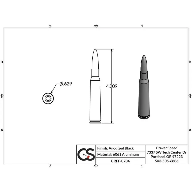 ’07-23 GMC 1500 Bullet Style Stubby Antenna