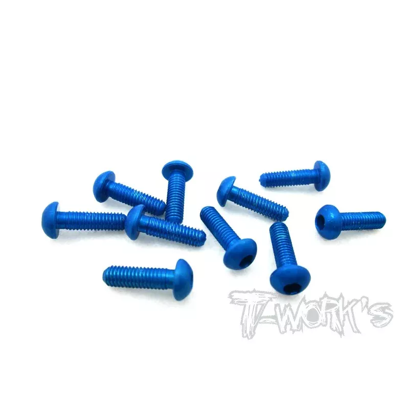 ASS-310BDB 7075-T6 Hex. Socket Button Head Screw(Dark Blue)3x10mm 10pcs.
