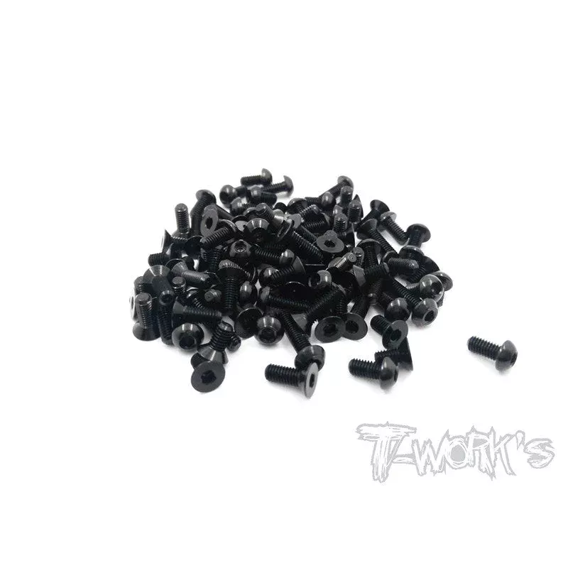 ASS-RX10S-BK 7075-T6 Black Screw set 89pcs.(For DESTINY RX-10S)