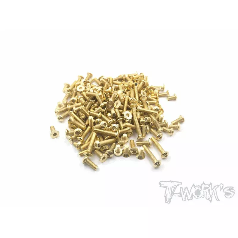 GSS-R8016 Gold Plated Steel Screw Set 141pcs.For ARC R80 2016