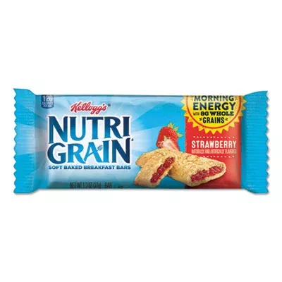 Kellogg’s Nutri-Grain Cereal Bars, Strawberry, 1.3 oz Bar, 16/Box