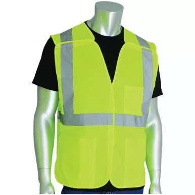 PIP ANSI Type R Class 2 Three Pocket Solid Breakaway Vest