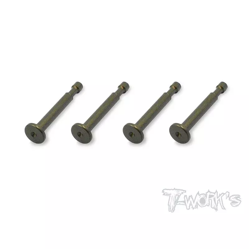 TO-198-K7075-T6 Alum.Hard Coated Lower Shock Mount Pins ( For Kyosho MP9,GT3,MP9e EVO/MP10 ) 4pcs.
