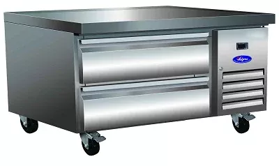 Valpro VPCB-38 – Refrigerated Chef Base, 38″W, (2) drawers, stainless steel exterior
