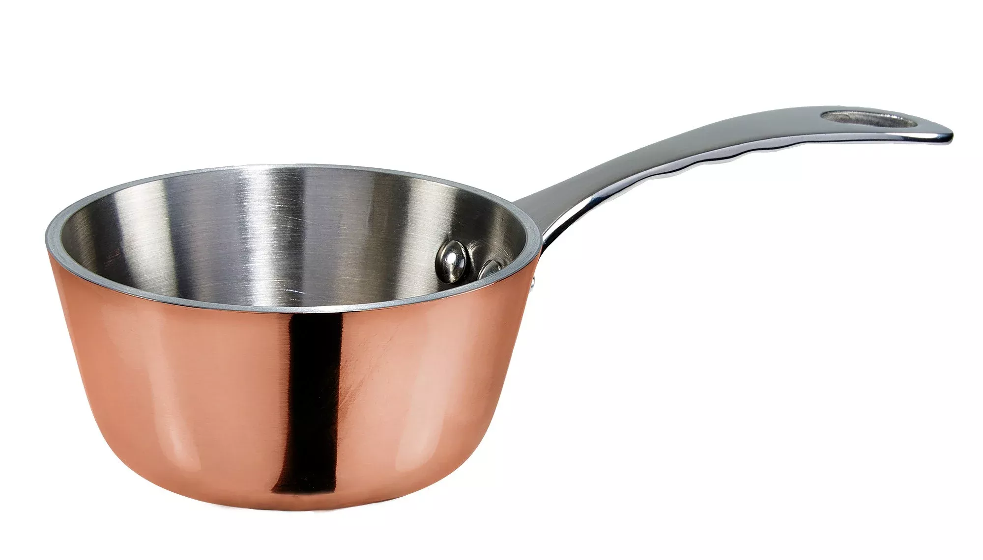 Winco DCSC-3C 3″ Try-Ply Copper Plated 5 oz. Mini Saucier