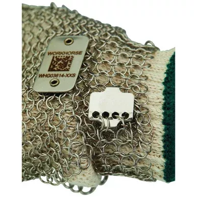 WorkHorse Metal Mesh Big Ring Gloves with Clasp Closure