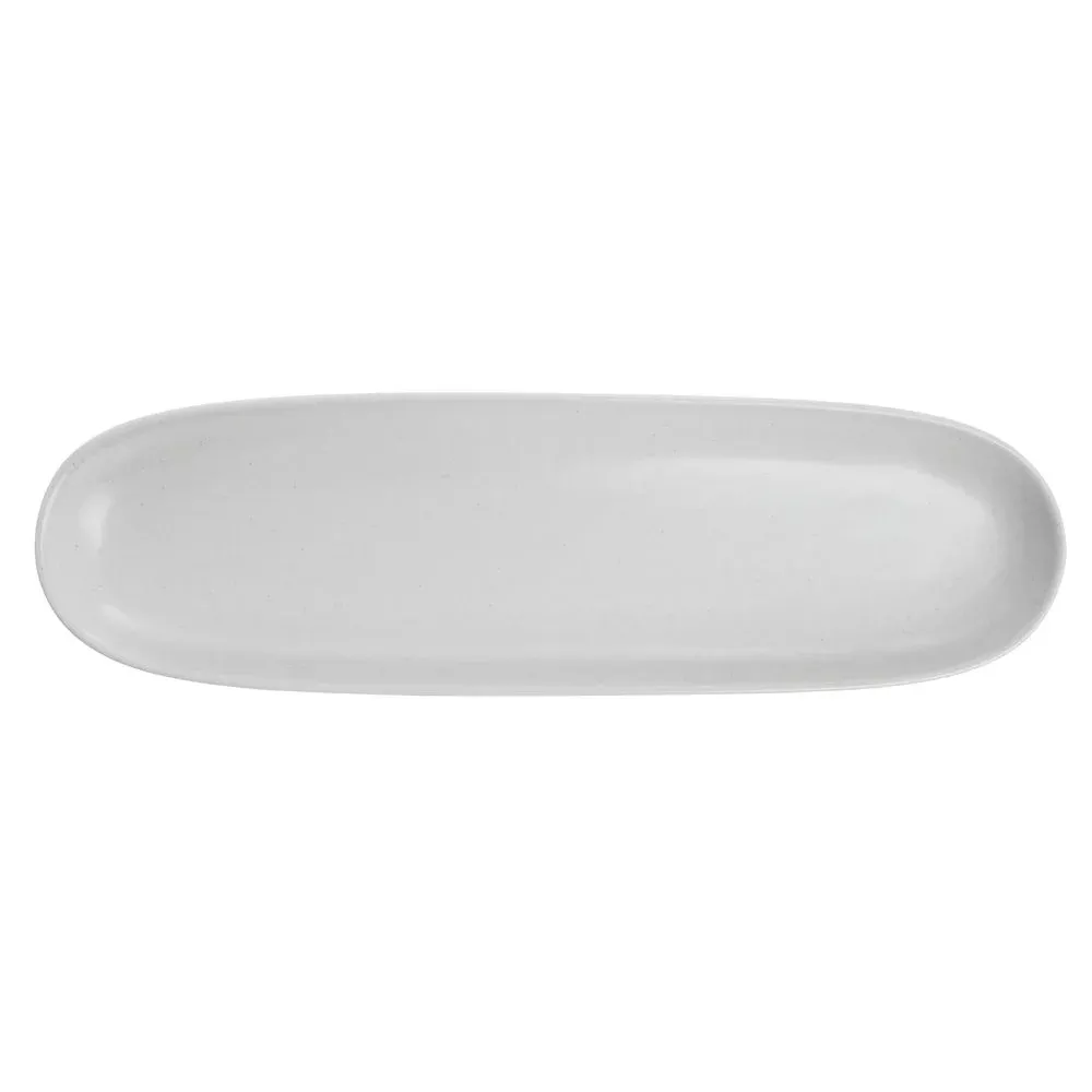 World Driftstone Driftwood Porcelain Coupe Tray – 13 1/4″L x 4″W