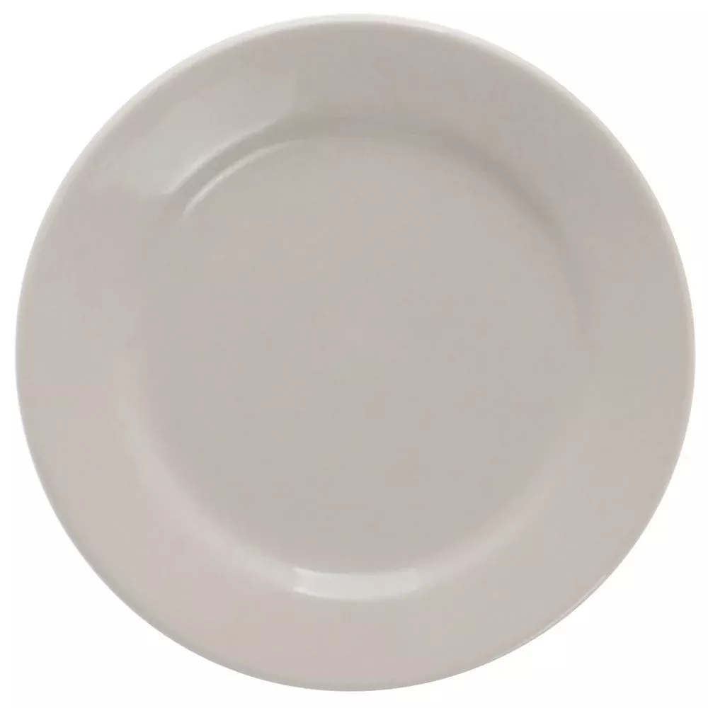 World Princess Rolled-Edge Warm White Stoneware Bread and Butter Plate – 5 1/2″Dia