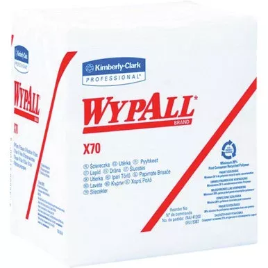 WypAll Power Clean X70 Medium Duty Cleaning Cloths, 1/4 Fold