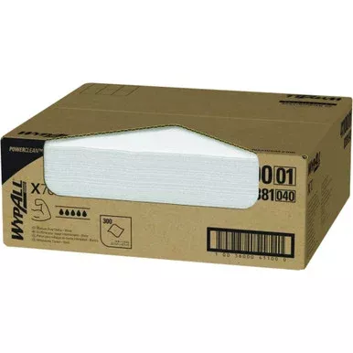 WypAll Power Clean X70 Medium Duty Cloths, Flat Sheet Box