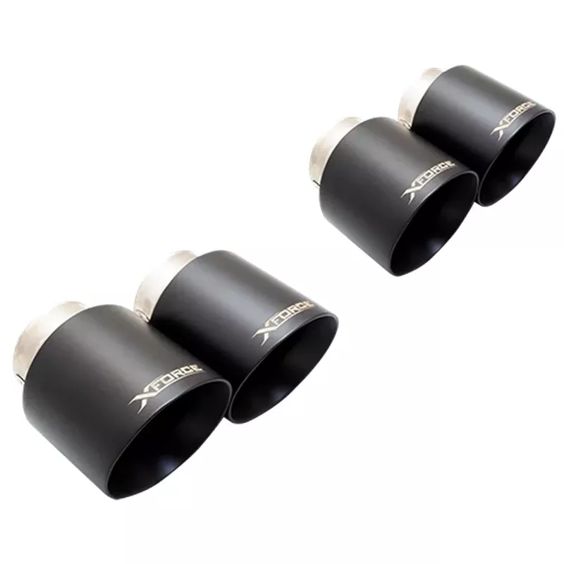 XForce Matte Black Exhaust Tip Kit | 2020-2023 BMW M3 and 2021-2023 BMW M4 (ESBMG80BLKTIP)