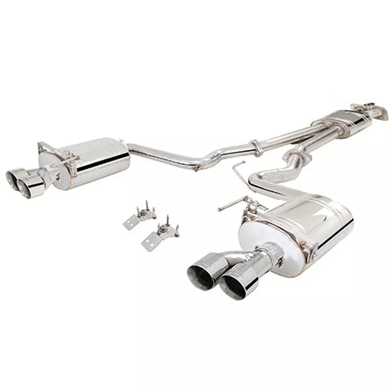 XForce Twin 3″ Stainless Cat Back Exhaust System | 2018-2021 Ford Mustang GT Coupe (ES-FM18-CBS)