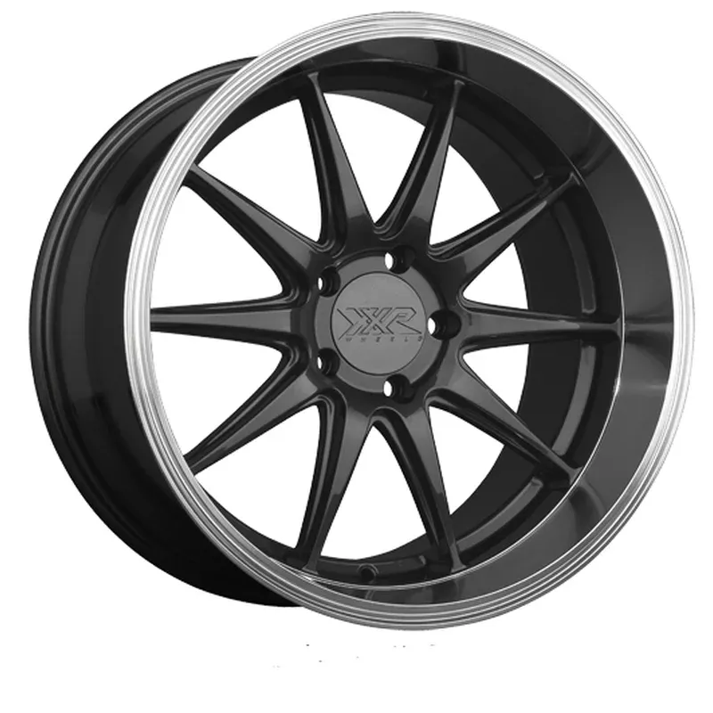 XXR Wheels 527D Graphite Gray w/ Machined Lip 18×9 | 5×114.3 (527D896597)