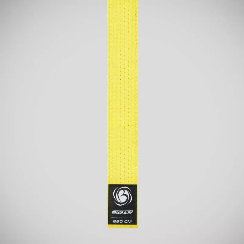 Yellow Bytomic Plain Polycotton Martial Arts Belt Pack of 10