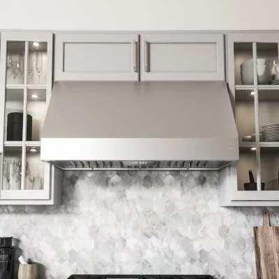 Zephyr AK7500CS – 30″ Wall Mount Range Hood, Pro Baffle Filter, Stainless Steel