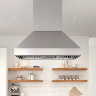 Zephyr AK7748BS – 48″ Island Range Hood, Pro Baffle Filter, Stainless Steel