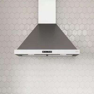 Zephyr ZOM-E36BS – 36″ Wall Mount Range Hood, Mesh Filter, Stainless Steel