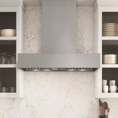Zephyr ZRP-E48BS – 48″ Wall Mount Range Hood, Pro Baffle Filter, Stainless Steel