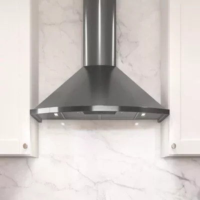 Zephyr ZSA-E30FBS – 30″ Wall Mount Range Hood, Mesh Filter, Black Stainless Steel