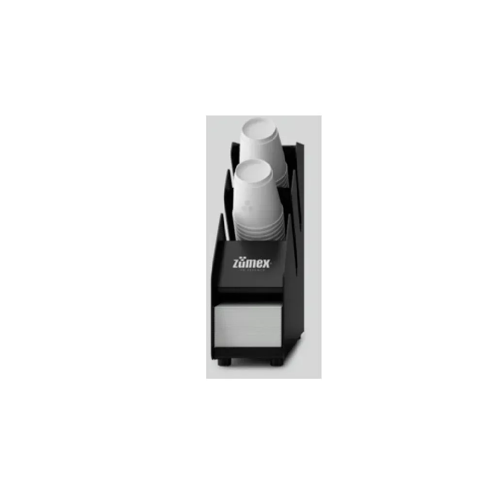 Zumex 10846 CUP DISPENSER Manual Stainless Steel Cup Dispenser – Glass Tray